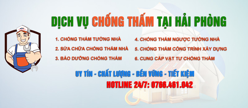 Điện Nước Hải Phòng - Đơn vị chống thấm chuyên nghiệp tại Hải Phòng + Hải Dương + Quảng Ninh - Bảo hành đến 10 năm