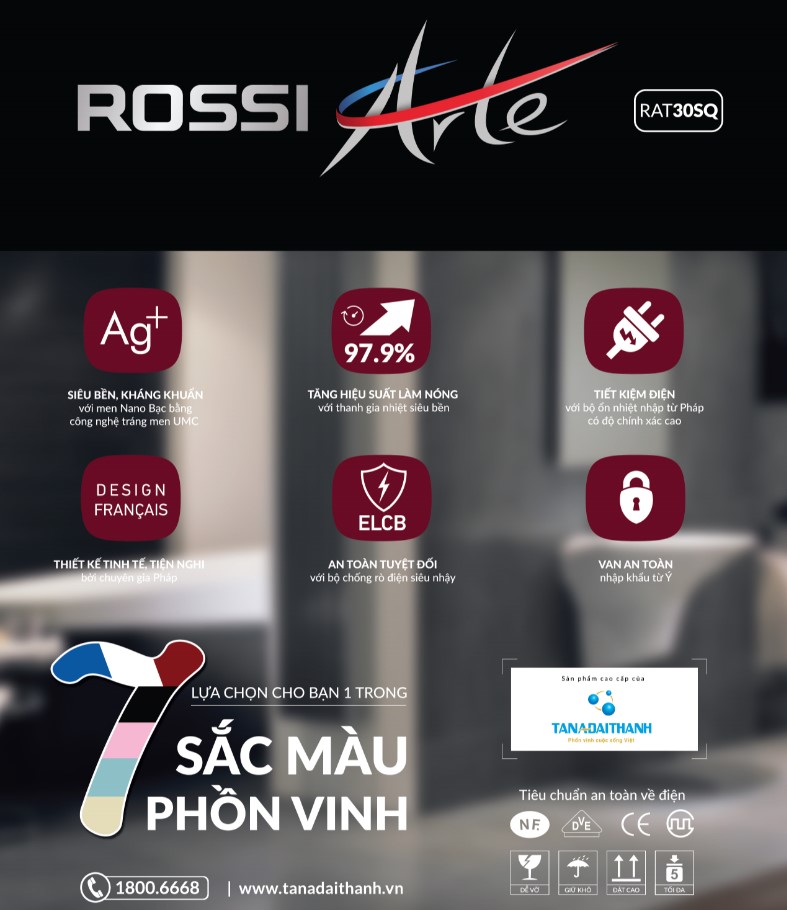 Bình nước nóng Rossi Arte – 30SQ