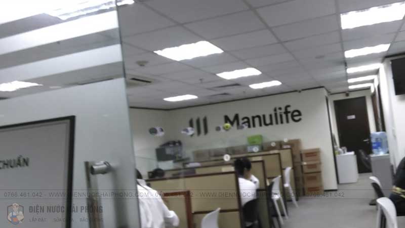 Sửa điều hòa văn phòng công ty bảo hiểm Manulife tại Hải Phòng